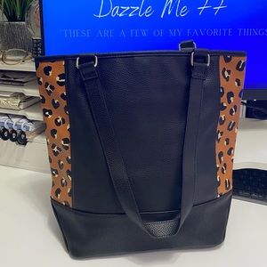 Thirty One Tote Black/Leopard